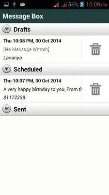 Message Scheduler android App screenshot 1